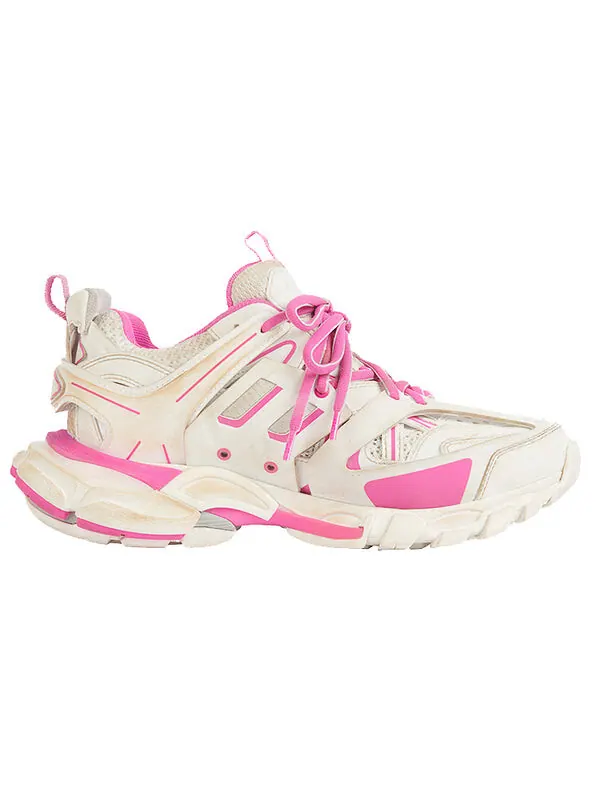 Кроссовки track sneaker 'white fluo pink' Balenciaga — изображение 2 из 4, розовый/белый