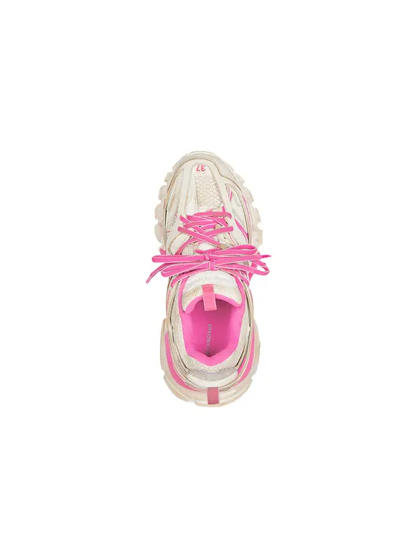 Кроссовки track sneaker 'white fluo pink' Balenciaga — изображение 3 из 4, розовый/белый