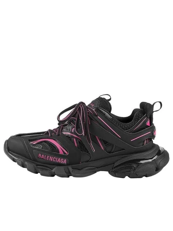 Кроссовки track sneaker 'black neon pink' Balenciaga — изображение 1 из 4, черный/розовый