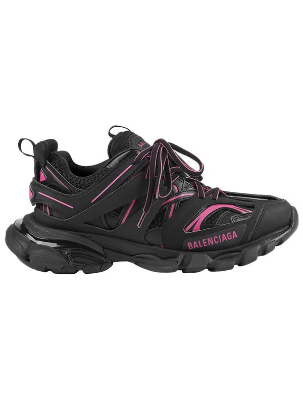 Кроссовки track sneaker 'black neon pink' Balenciaga — изображение 2 из 4, черный/розовый