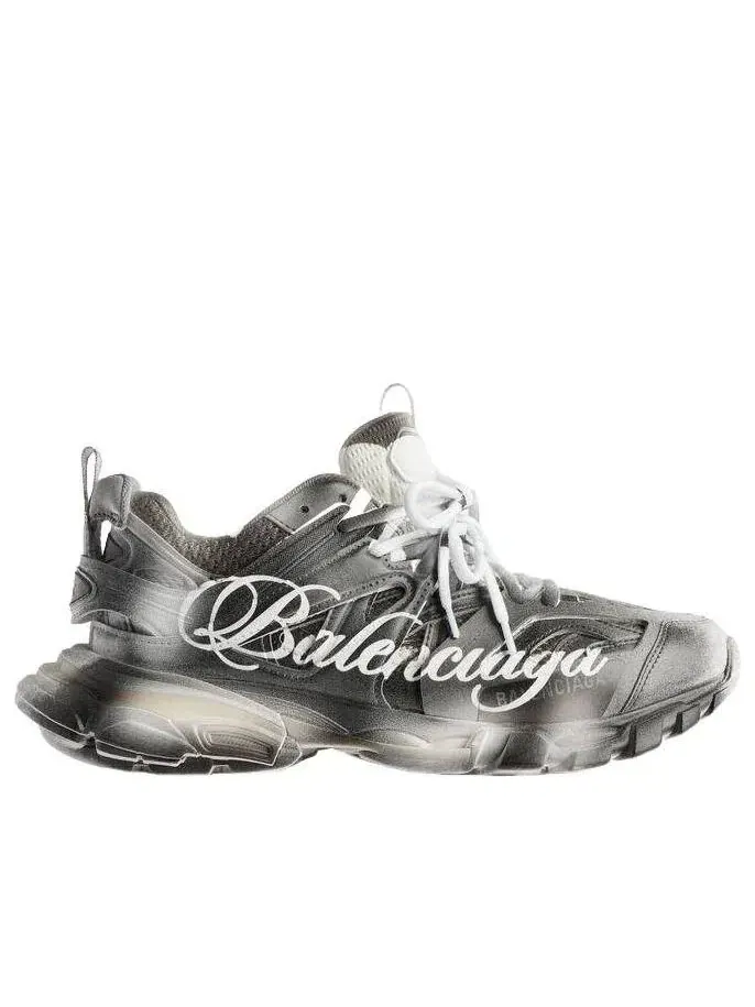 Кроссовки Balenciaga Track с трафаретным логотипом — изображение 2 из 7, черный