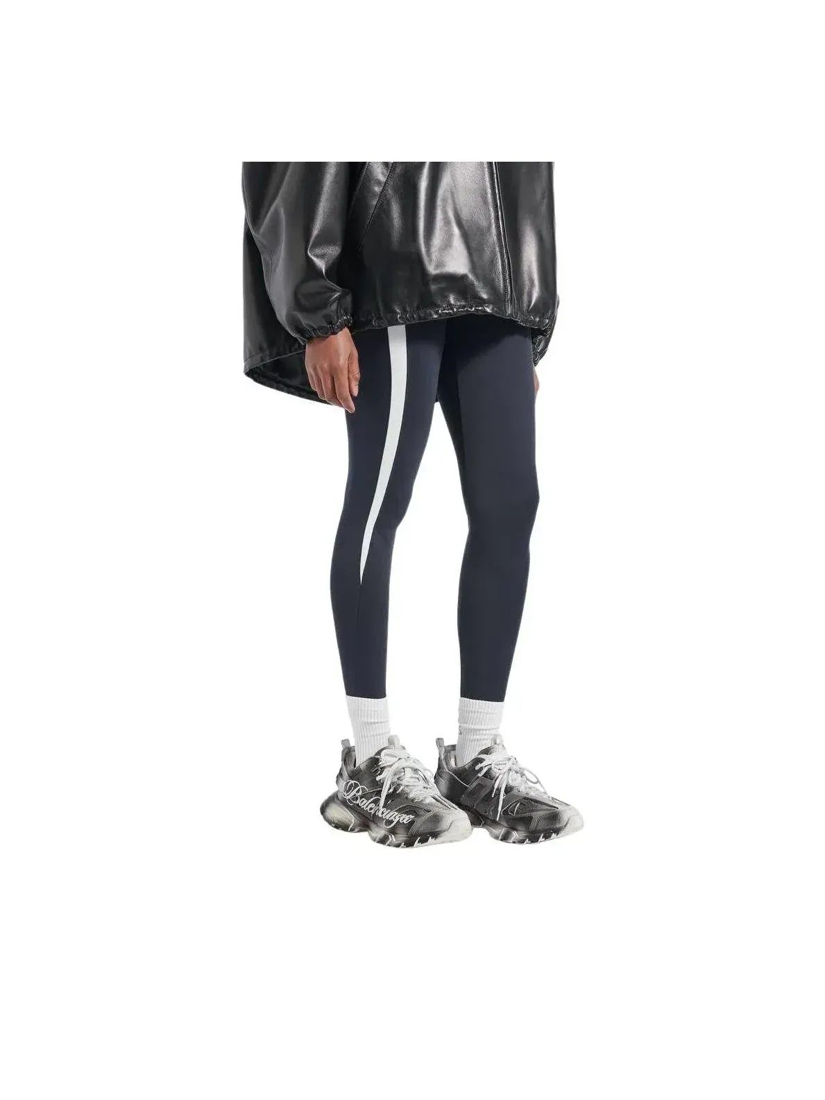 Кроссовки Balenciaga Track с трафаретным логотипом — изображение 7 из 7, черный