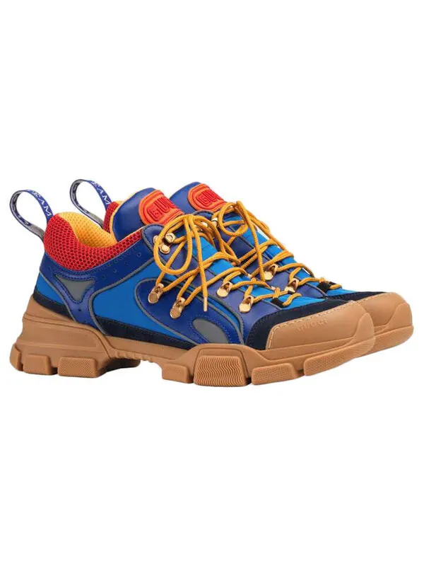 Кроссовки flashtrek 'blue gum' Gucci — изображение 2 из 4, синий/красный/желтый