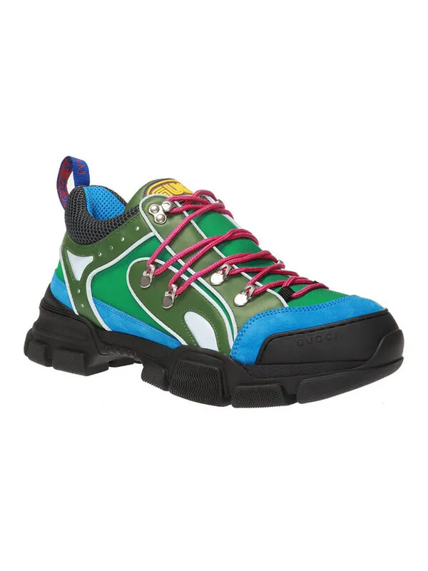 Кроссовки flashtrek 'green blue' Gucci — изображение 3 из 4, зеленый/синий