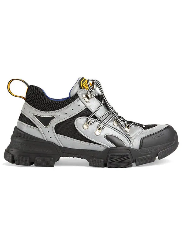 Кроссовки flashtrek 'reflective grey' Gucci — изображение 2 из 4, серый/черный