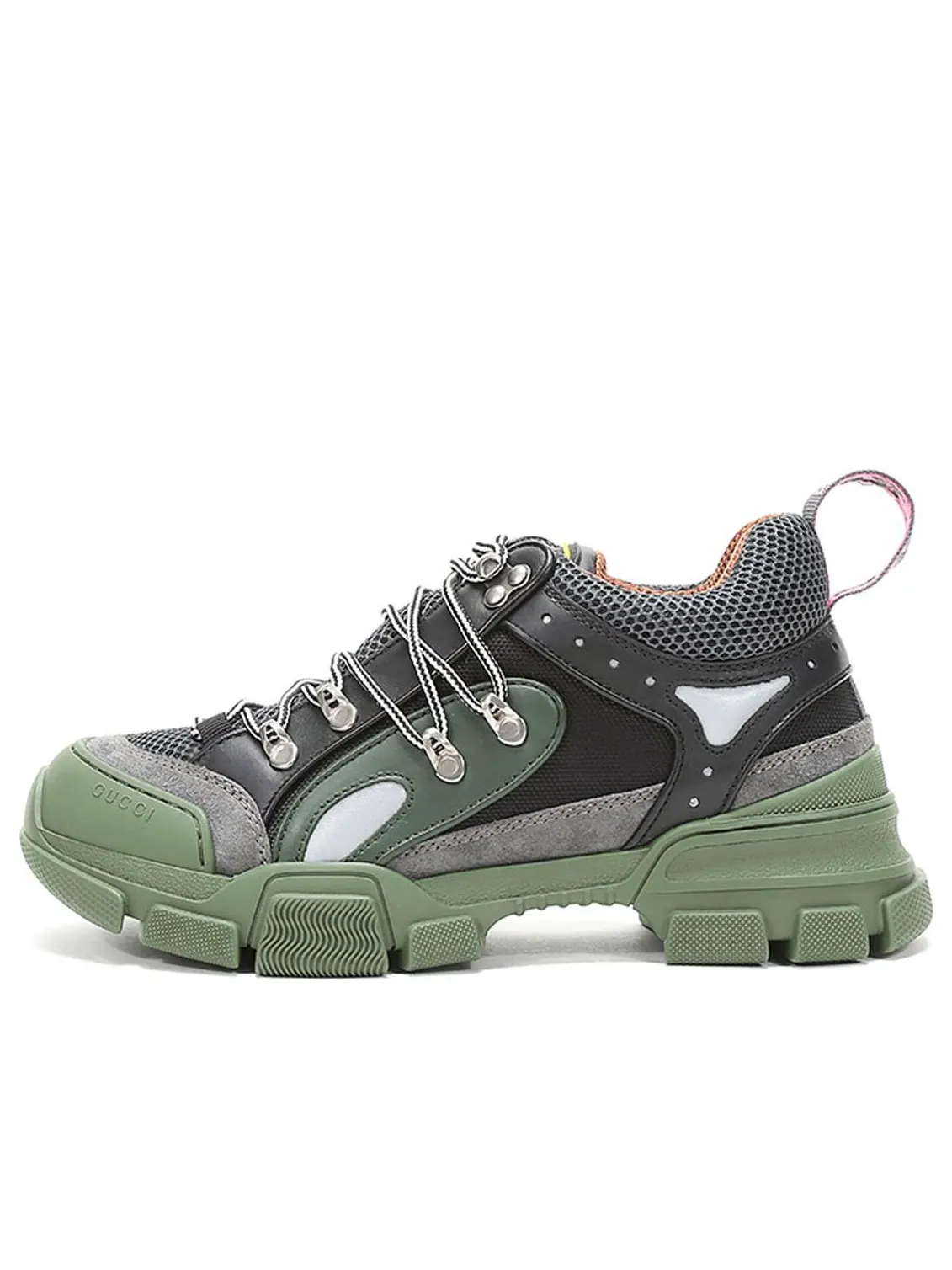 Кроссовки Gucci Flashtrek 'Green Black' — изображение 1 из 5, зеленый