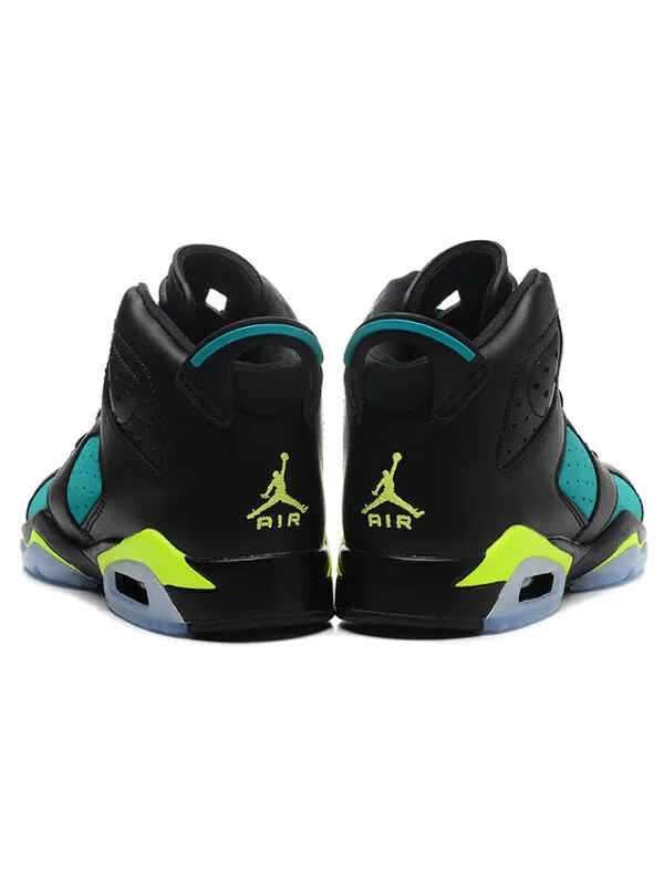 Кроссовки 6 ретро Air Jordan — изображение 3 из 4, черный/-зеленый