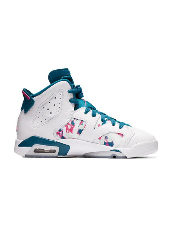 Кроссовки 6 ретро Air Jordan — изображение 2 из 4, белый/-зеленый