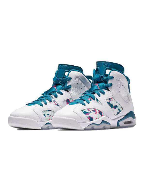 Кроссовки 6 ретро Air Jordan — изображение 3 из 4, белый/-зеленый