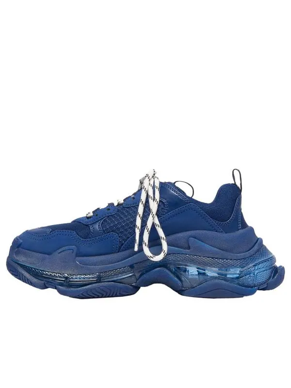 Кроссовки triple s 'clear sole navy' Balenciaga — изображение 1 из 4, темно-синий
