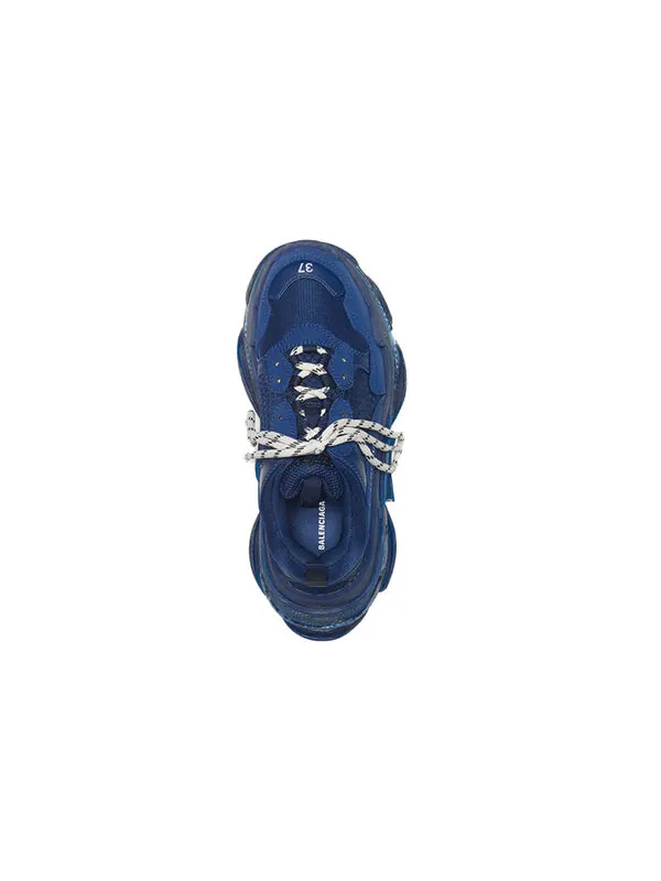 Кроссовки triple s 'clear sole navy' Balenciaga — изображение 4 из 4, темно-синий