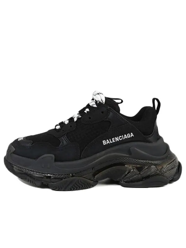 Кроссовки triple s sneaker 'clear sole - black' Balenciaga — изображение 1 из 4, черный/белый