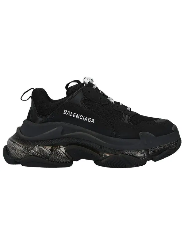 Кроссовки triple s sneaker 'clear sole - black' Balenciaga — изображение 2 из 4, черный/белый