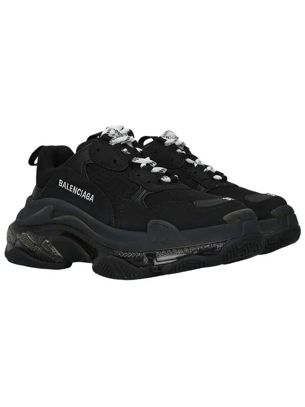 Кроссовки triple s sneaker 'clear sole - black' Balenciaga — изображение 3 из 4, черный/белый