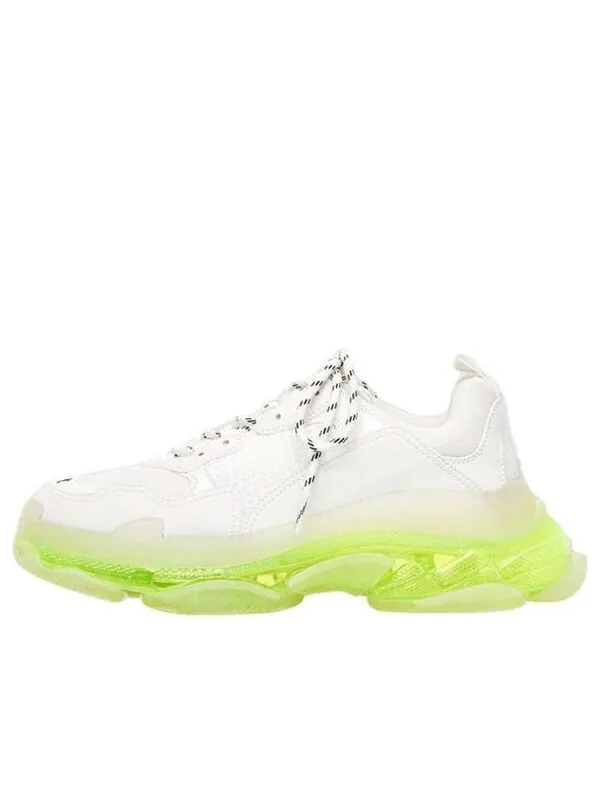 Кроссовки triple s sneaker 'clear sole - white fluo yellow' Balenciaga — изображение 1 из 4, белый/желтый