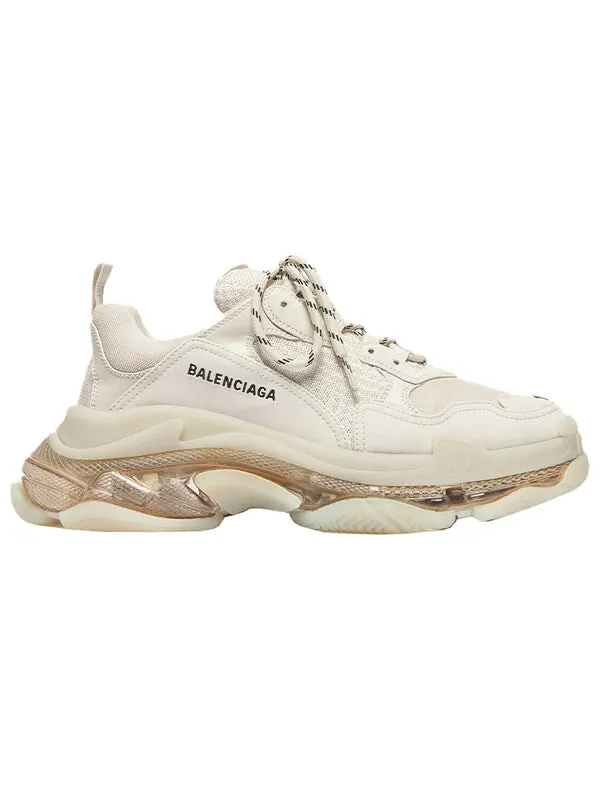 Кроссовки triple s sneaker 'clear sole - nude' Balenciaga — изображение 2 из 4, белый