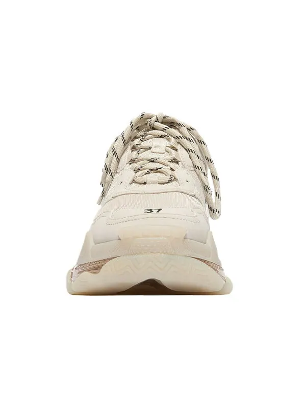 Кроссовки triple s sneaker 'clear sole - nude' Balenciaga — изображение 3 из 4, белый