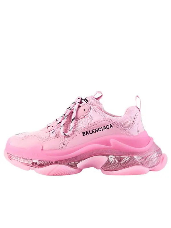 Кроссовки triple s 'clear sole - pink' Balenciaga — изображение 1 из 4, розовый