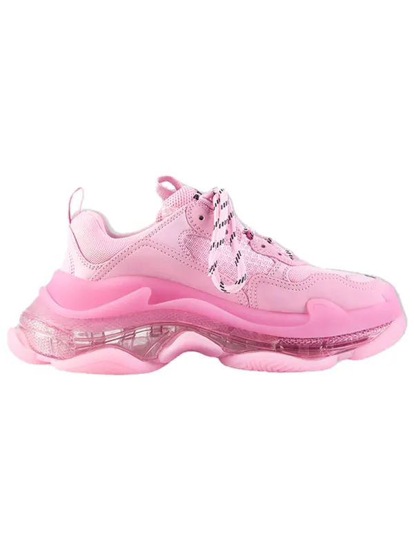 Кроссовки triple s 'clear sole - pink' Balenciaga — изображение 2 из 4, розовый