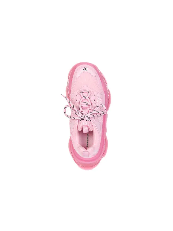 Кроссовки triple s 'clear sole - pink' Balenciaga — изображение 3 из 4, розовый