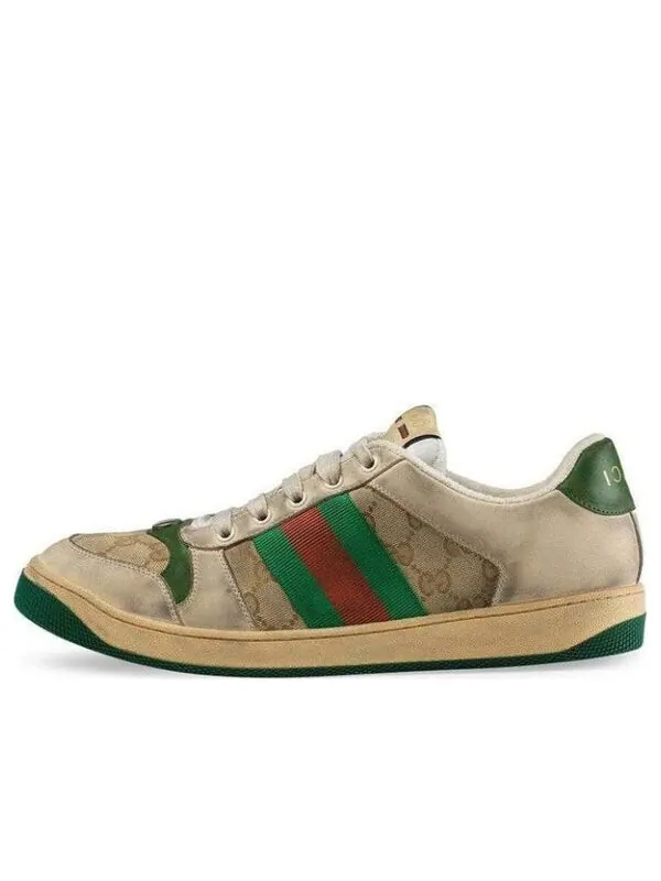 Кроссовки gg screener distressed 'gg canvas' Gucci — изображение 1 из 4, бежевый