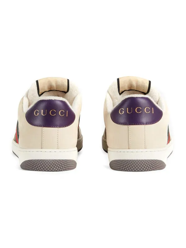 Кроссовки screener gg sneaker 'beige dark blue' Gucci — изображение 4 из 4, бежевый/темный синий