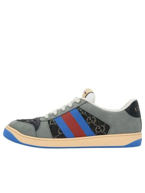Кроссовки gg screener 'gg canvas - grey blue' Gucci — изображение 1 из 4, серый/синий/коричневый