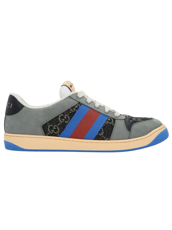 Кроссовки gg screener 'gg canvas - grey blue' Gucci — изображение 2 из 4, серый/синий/коричневый