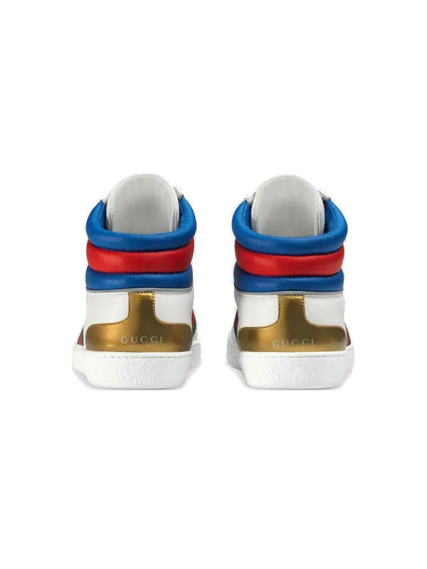 Кроссовки ace high top 'white' Gucci — изображение 4 из 4, мульти/белый