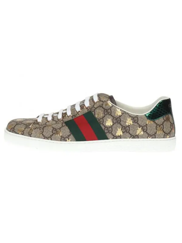 Кроссовки ace gg supreme 'bees' Gucci — изображение 2 из 4, бежевый