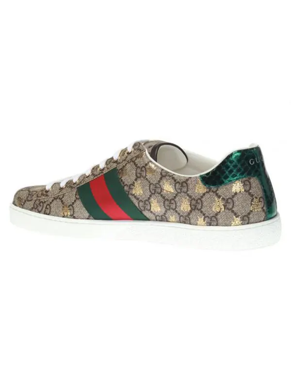 Кроссовки ace gg supreme 'bees' Gucci — изображение 4 из 4, бежевый