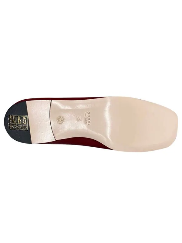 Кроссовки madelyn crystal g 'dark red leather' Gucci — изображение 4 из 4, темный красный
