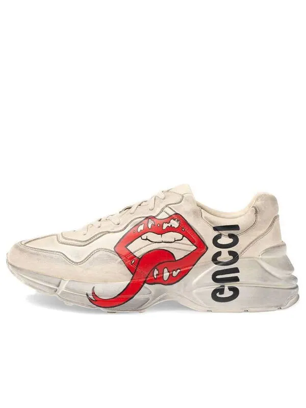 Кроссовки rhyton 'mouth' Gucci — изображение 1 из 4, белый