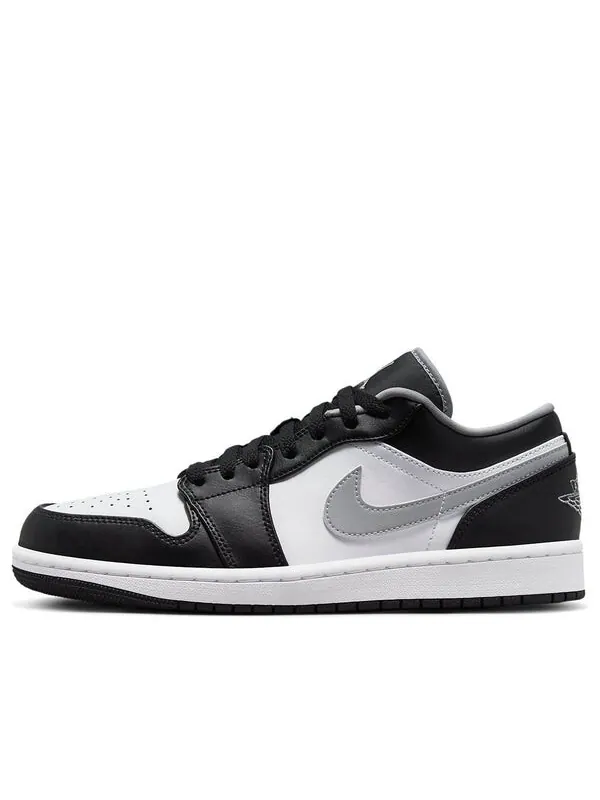 Кроссовки Air Jordan 1 Low 'Black White Grey' — изображение 1 из 4, черный/серый-белый