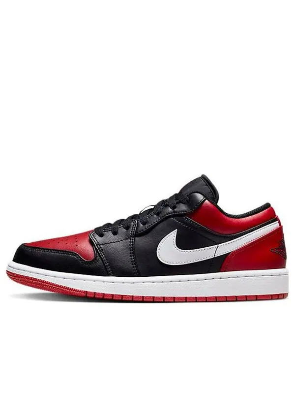 Кроссовки 1 низкие Air Jordan — изображение 1 из 4, черный/красный-белый