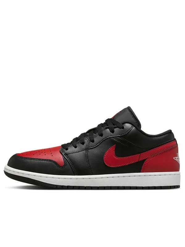 Кроссовки 1 low 'bred' Air Jordan — изображение 1 из 4, черный/красный/белый