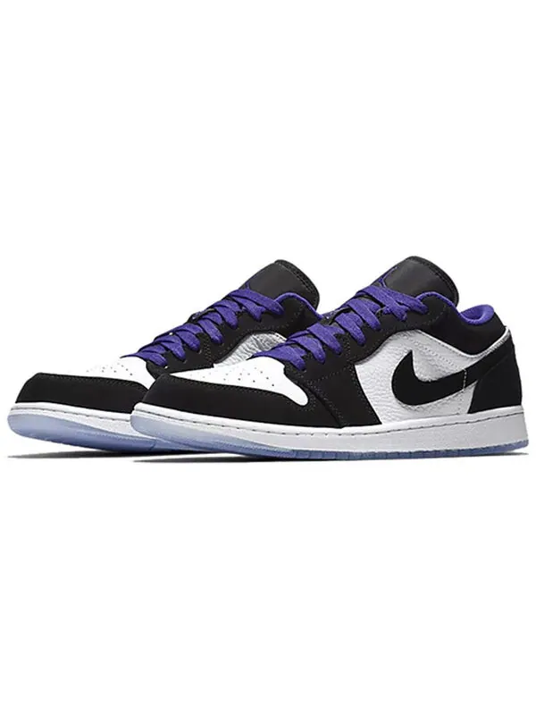 Кроссовки 1 ретро низкие Air Jordan — изображение 2 из 4, белый/черный/темный