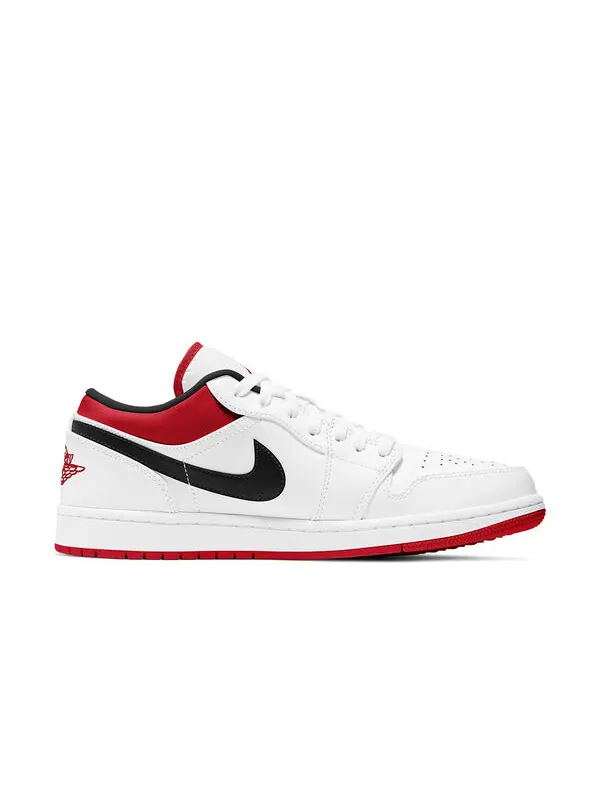 Кроссовки 1 низкие Air Jordan — изображение 2 из 3, белый/красный/черный