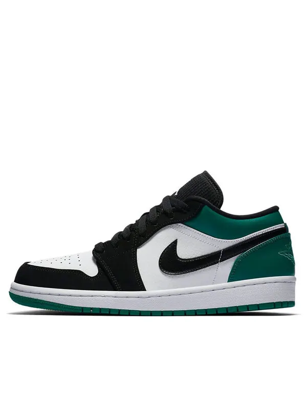 Кроссовки 1 низкие Air Jordan — изображение 1 из 4, белый/черный-зеленый