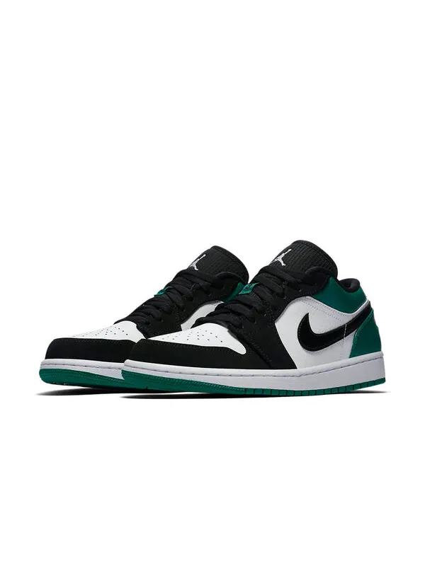 Кроссовки 1 низкие Air Jordan — изображение 3 из 4, белый/черный-зеленый