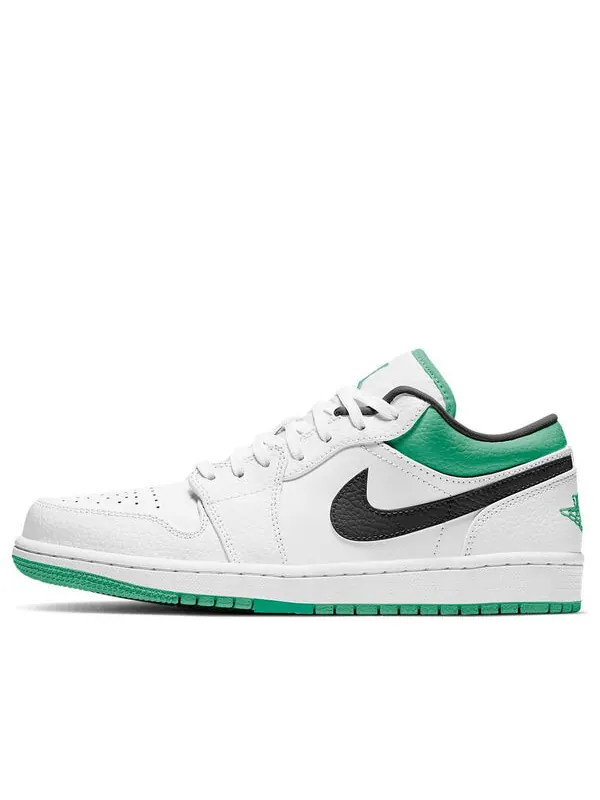 Кроссовки 1 низкие Air Jordan — изображение 1 из 3, белый/зеленый-черный