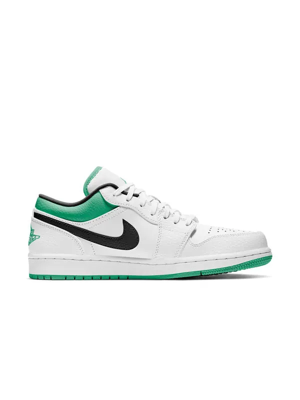 Кроссовки 1 низкие Air Jordan — изображение 2 из 3, белый/зеленый-черный