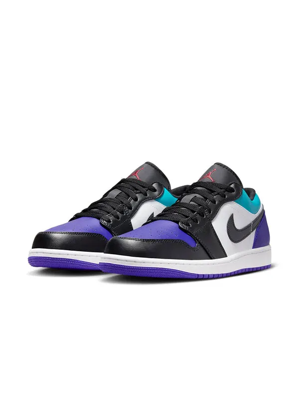Кроссовки 1 низкие Air Jordan — изображение 3 из 4, белый/фиолетовый//черный