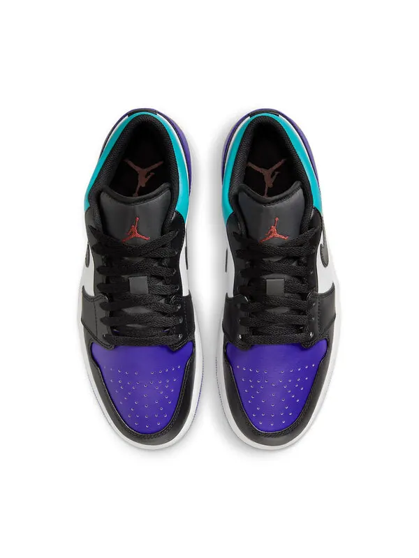 Кроссовки 1 низкие Air Jordan — изображение 4 из 4, белый/фиолетовый//черный