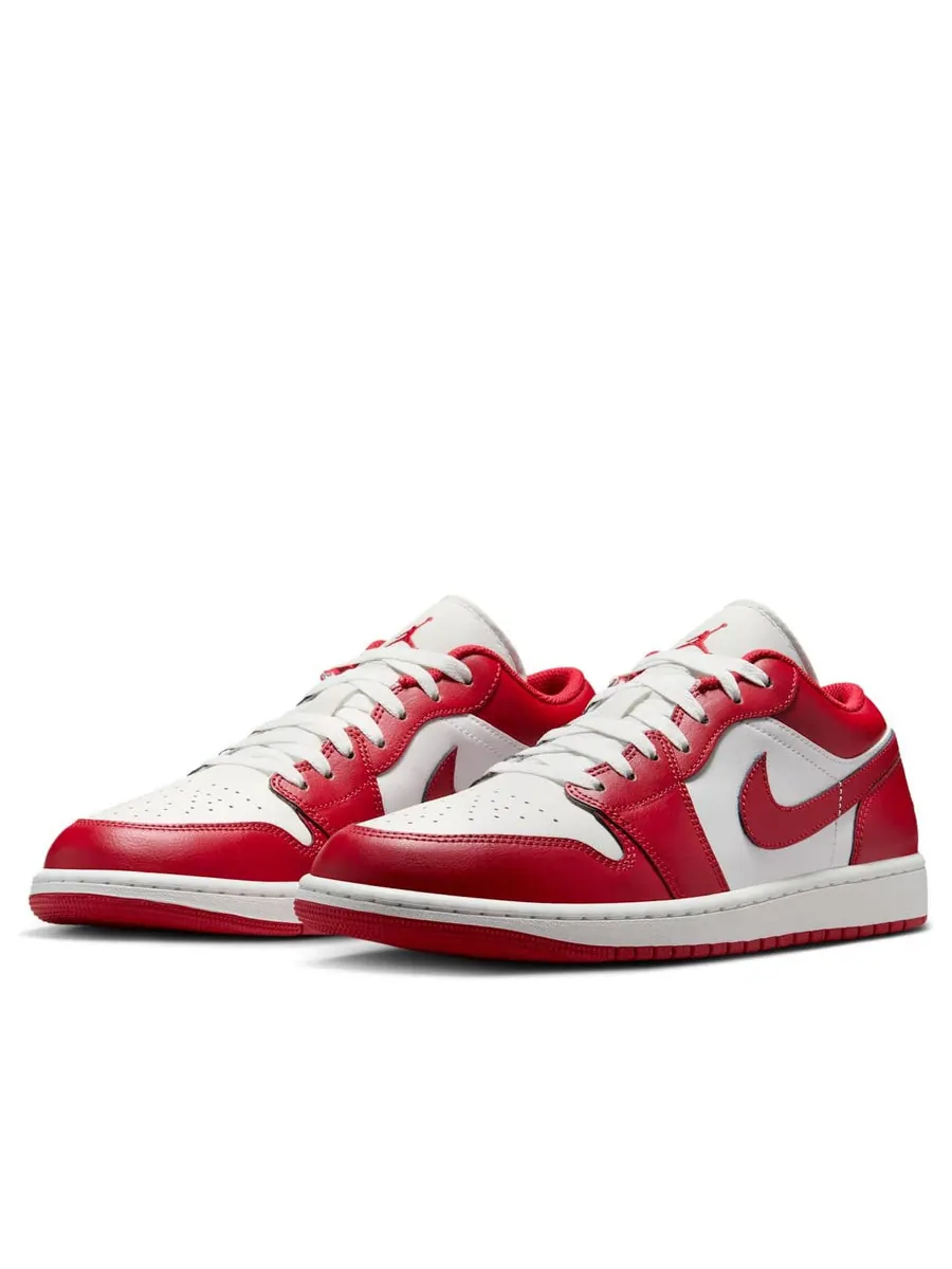 Кроссовки Air Jordan 1 Low 'Summit White Varsity Red' — изображение 3 из 6, бежевый