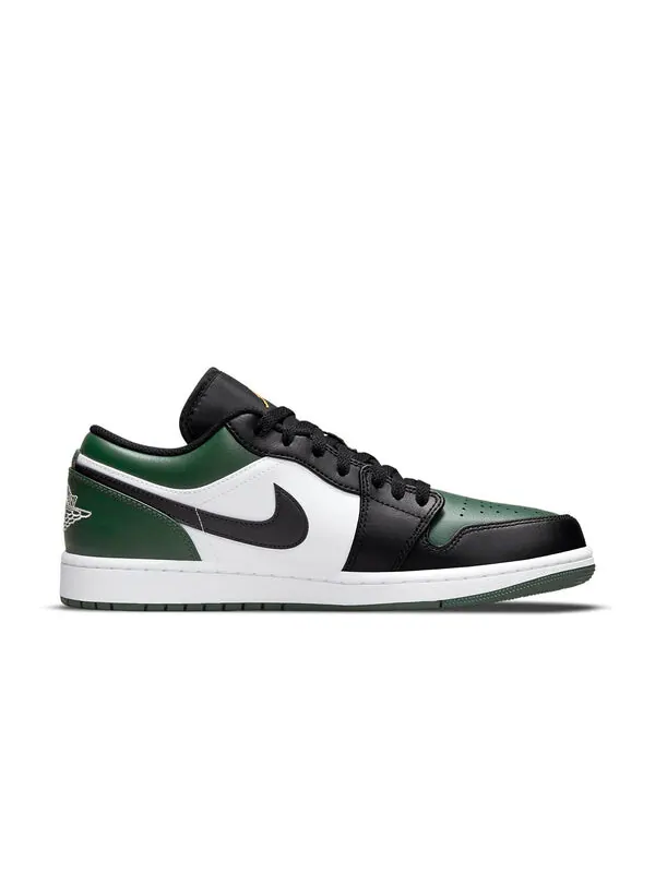 Кроссовки 1 низкие Air Jordan — изображение 2 из 4, зеленый//белый/черный