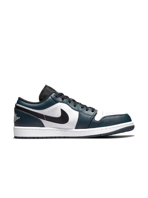 Кроссовки 1 low 'dark teal' Air Jordan — изображение 2 из 4, темный/белый/черный
