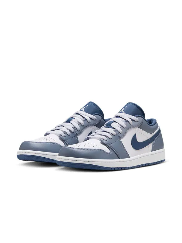 Кроссовки 1 low 'ashen slate' Air Jordan — изображение 3 из 4, темно-синий/белый