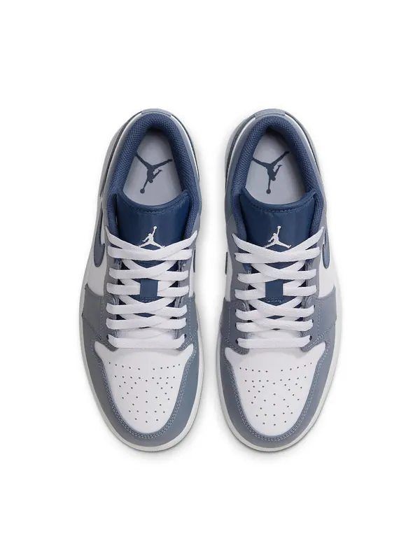 Кроссовки 1 low 'ashen slate' Air Jordan — изображение 4 из 4, темно-синий/белый
