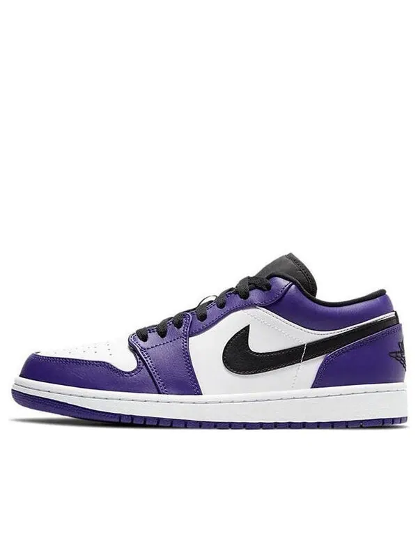 Кроссовки 1 низкие Air Jordan — изображение 1 из 4, фиолетовый/белый